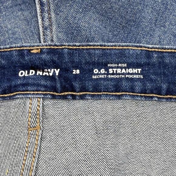 Old Navy Plus Women’s OG Straight High Rise Jean Denim Short 28 4X Blue - Picture 4 of 14